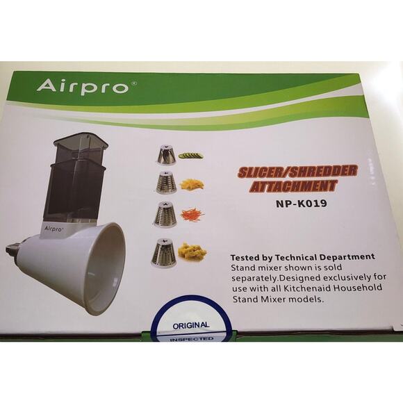 AIRPRO SLICER/SHREDDER ATTACHMENT-NP-K019-For Kitchenaid Household Stand Mixer - Picture 9 of 9